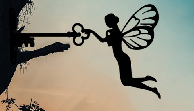 Fairy Silhouette Mounted Garden Ornament - 2 Designs