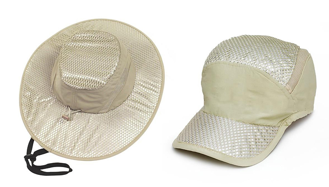 UV Reflecting Breathable Outdoors Cooling Cap - 2 Types at Go Groopie