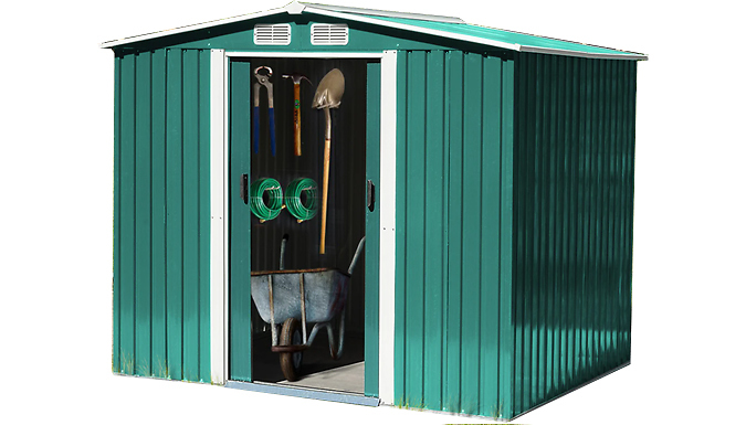 Large Rust-Free Metal Garden Storage Shed