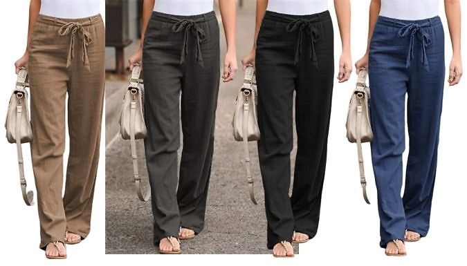 Elasticated Loose Fit Trousers - 4 Colours, 5 Sizes