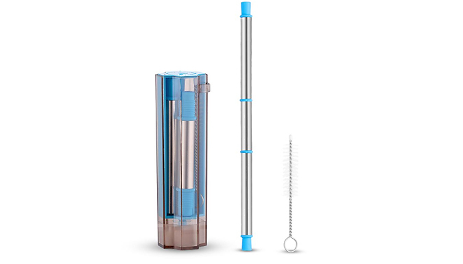 Foldable Stainless Steel Straw - 4 Colours