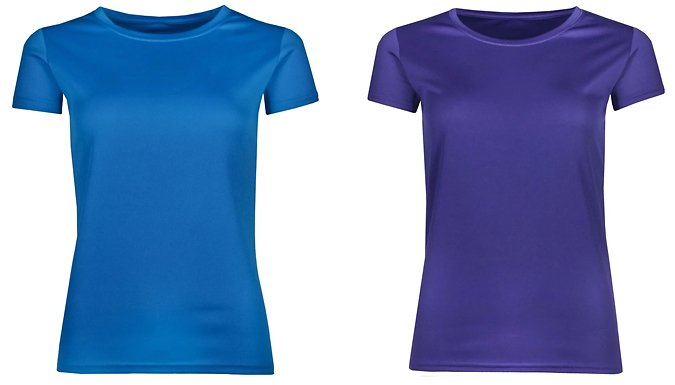 Ladies Breathable Sports T-Shirt - 8 Colours & 5 Sizes