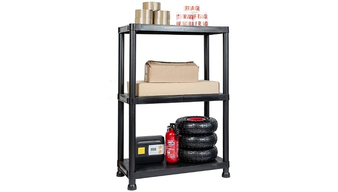 Space Saving Plastic Shelving Units. - 3, 4 or 5 Tiers at Go Groopie