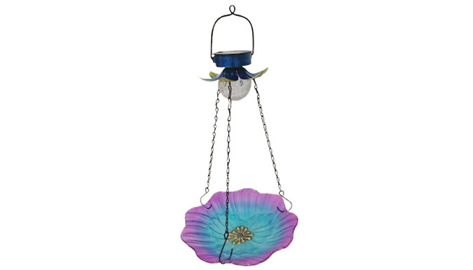 Hanging Solar Light Bird Feeder