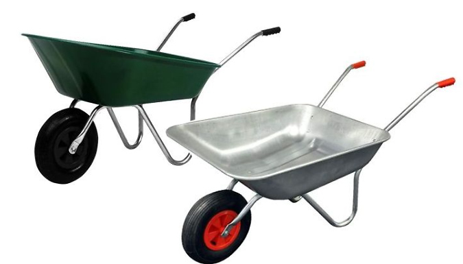 Steel or Plastic Garden Wheelbarrow - 65L or 85L