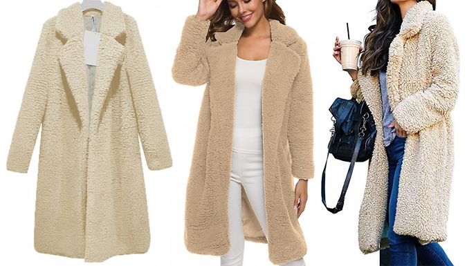 Women's Soft Touch Plush Coat - 3 Colours