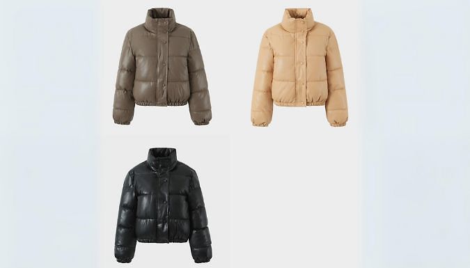 Short Warm Padded Puffer Jacket - 3 Colours, 5 Sizes