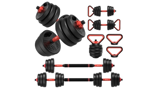 4-in-1 Home Fitness Adjustable 20kg Weights