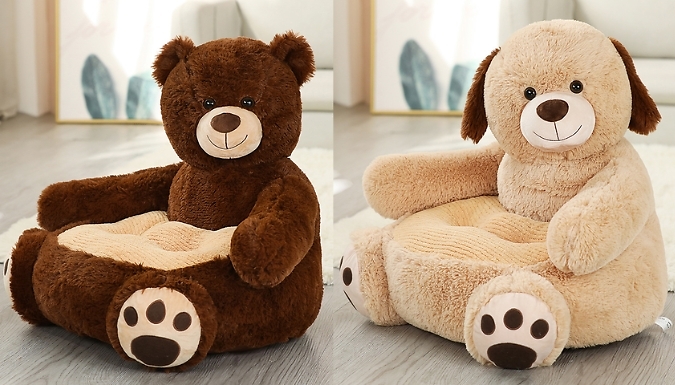 Kids Plush Animal Seating Chair - 6 Styles