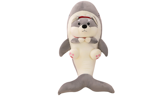 Bear Shark Plush Cuddle Cushion - 3 Sizes