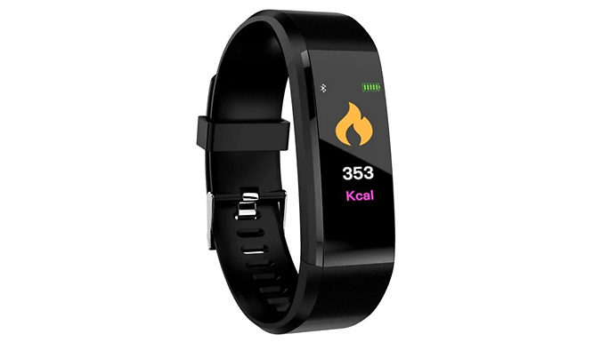 Bluetooth Smartwatch Fitness Tracker With Heart-Rate Monitor - 5 Colours