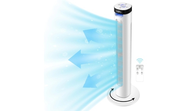 Oscillating Tower Fan with Remote!