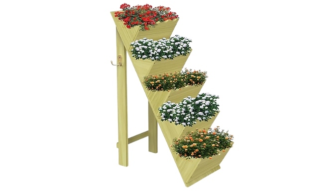 5 Tier Wooden Garden Planter