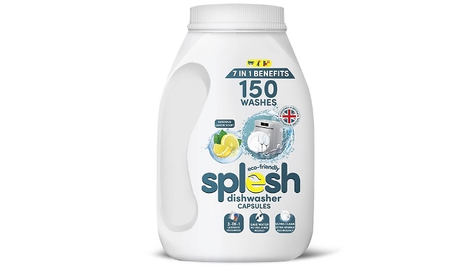 150 or 300 Splesh 3-in-1 Ultimate Freshness Dishwasher Tablets