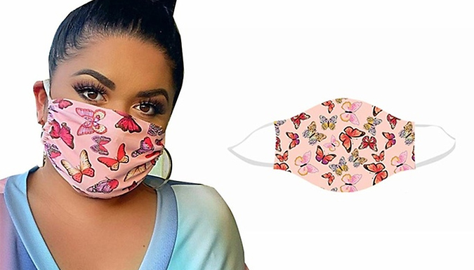 Reusable Butterfly Face Covers - 1 or 3 Covers