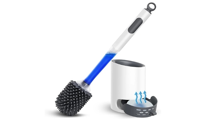 Silicone Toilet Brush With Wall Mount - 2 Designs