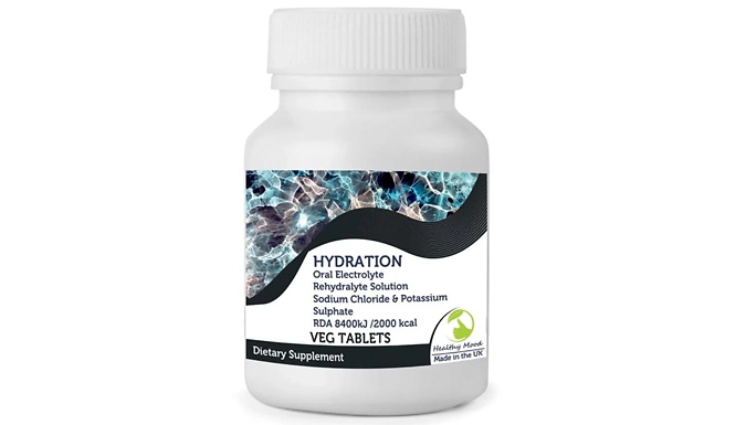 Electrolyte Replacement Hydration Tablets - 3, 6 or 21 Months