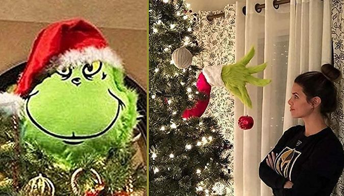 Grinch-Inspired Christmas Tree Decorations - Legs, Head or Arm!