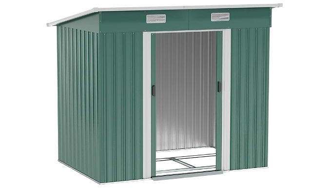 Go Groopie MHSTAR UK LTD Outsunny Garden Storage Shed with FREE Foundation Kit - 4 Colours!