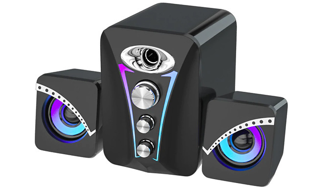 A30 Wired Dual Subwoofer Speaker System - 2 or 3 Speakers