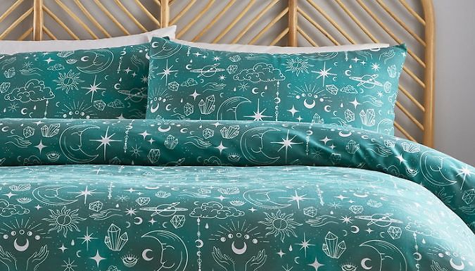 Celestial Duvet Cover Set with Pillows - 4 Sizes