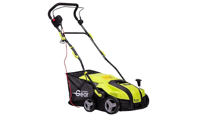 Garden Gear 2000W 2-in-1 Lawn Rake & Scarifier - 55L Collection Bag!