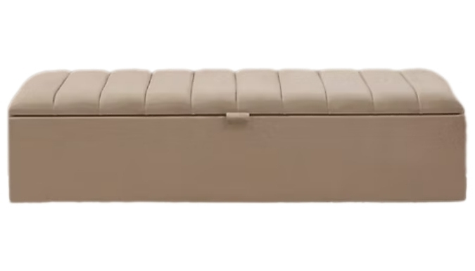 Velvet Ottoman Storage Bench - 2 Sizes, 5 Colours!