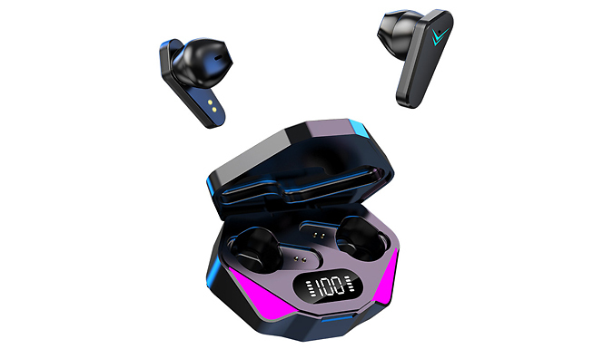 Futuristic Gaming Bluetooth-Compatible Earbuds - 4 Designs