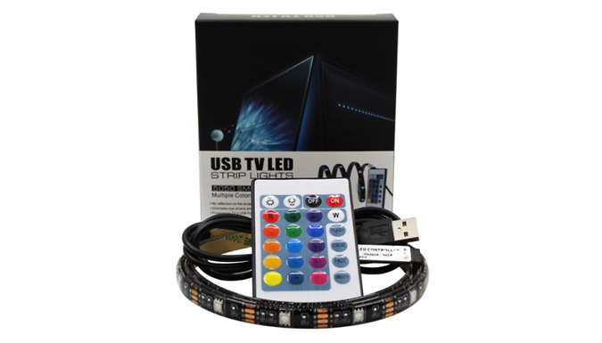 Colour Changing LED Remote Control Strip Lights - 3 Options