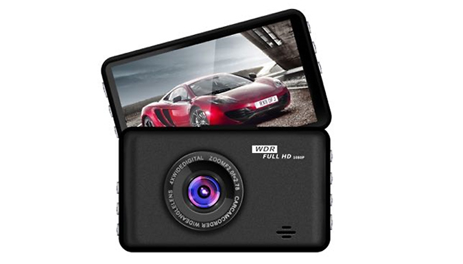 3-Inch Front & Rear Car Dash Cam - Optional 16GB or 32GB SD Card!