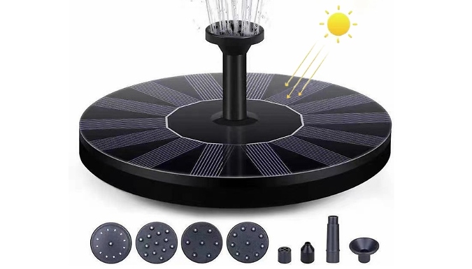 Solar-Powered Water Fountain Pump - 2 Sizes