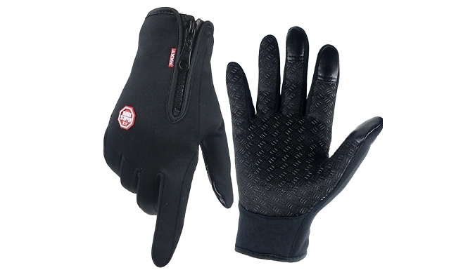Go Groopie Cool For Deal Waterproof & Windproof Touch Screen Gloves - 6 Colours & 4 Sizes