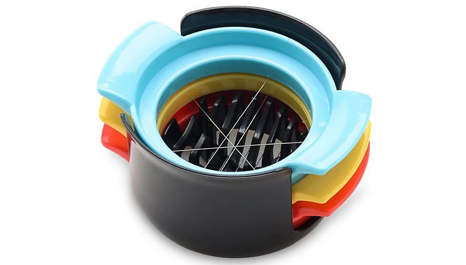 Multi-Functional Stainless Steel Egg Slicer