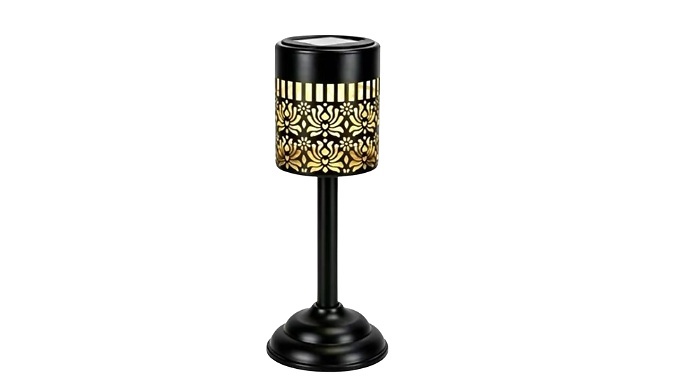 Outdoor Mandala Solar Powered Table Lamp - 3 Designs!