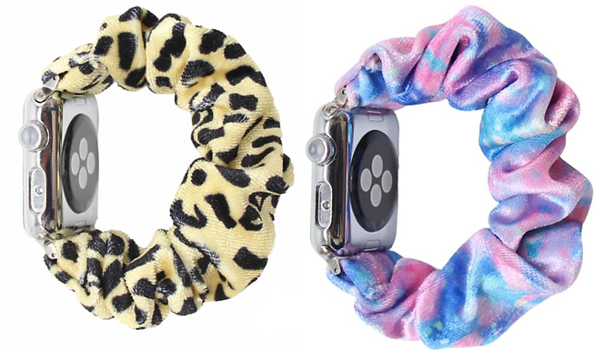 Soft Velvet Scrunchie Band for Apple Watch - 8 Colours