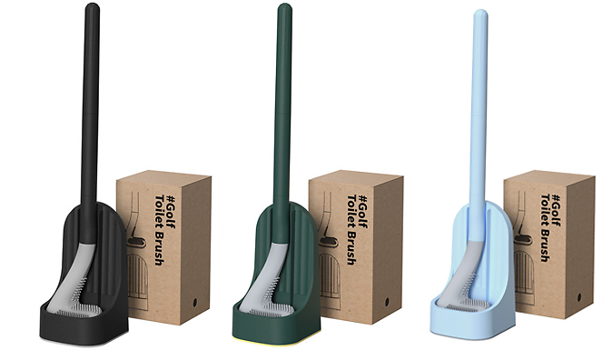 Putter-Shaped Toilet Brush With Long Handle - 5 Colours