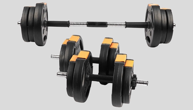 3-in-1 15 Piece Adjustable Dumbbell Weights Set