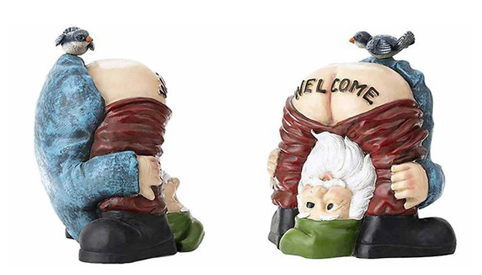 Cheeky 'Welcome' Gnome Ornament - 1 or 2-Pack