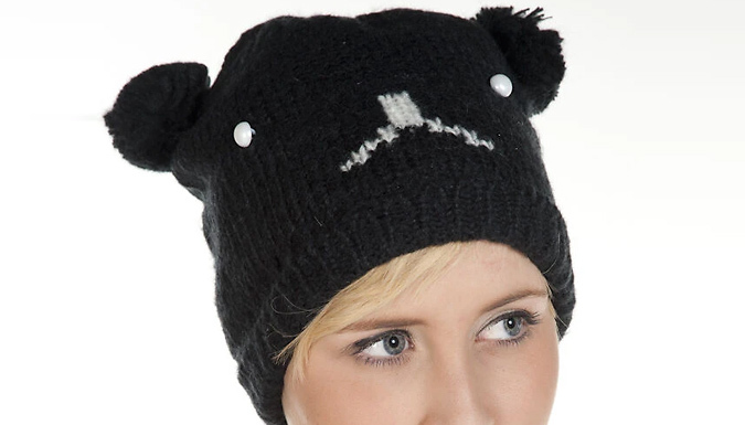 Knitted Animal Beanie Hat - 2 Options & 2 Colours
