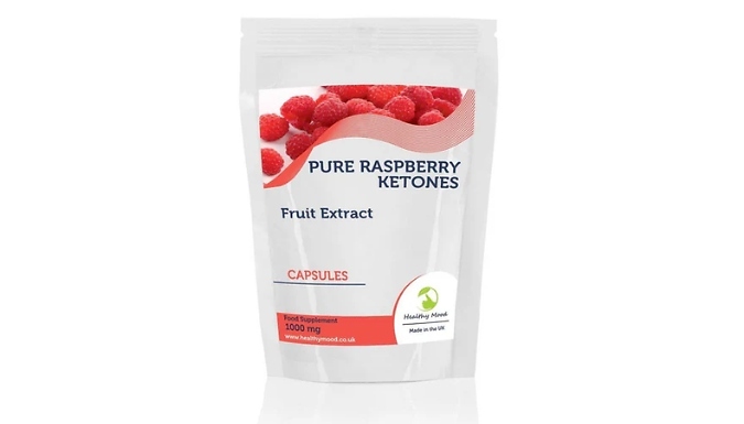 Raspberry Ketones 1000mg Capsules - 7 to 250 Capsules!