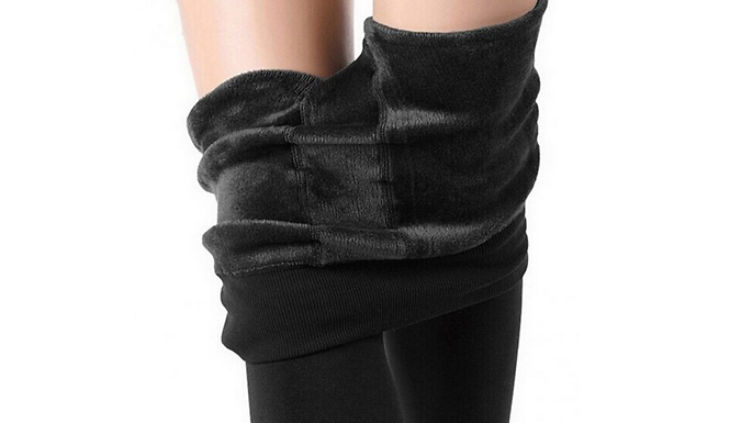 Super-Stretchy Fleece Lined Winter Leggings - 6 Colours