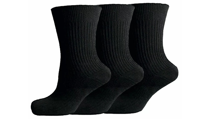 Smooth-Knit Soft Cotton Socks - 3 to 24 Pairs!