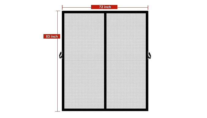 Magnetic Bug-Free Screen Door