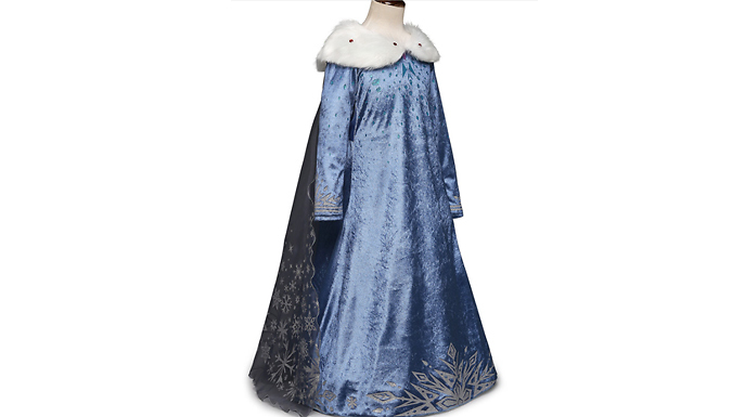 Ice-Queen Princess Dress and Cape - Ages 3-8 - 6 Sizes