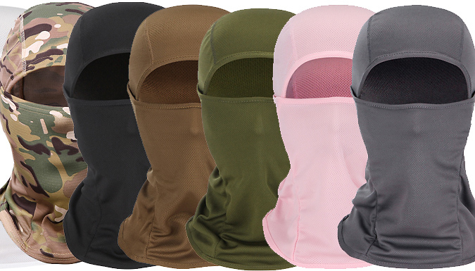 1 or 2 Outdoor Windproof Face Coverings - 8 Colours