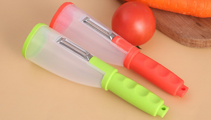 1 or 2-Pack 2-in-1 Vegetable Peeling Tool - 5 Colours