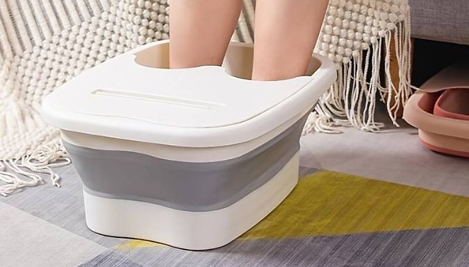 Collapsible Foot Bath Spa with Lid - 3 Colours