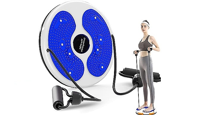 Fitness Twist Waist Disc Board with Optional Resistant Bands! - 4 Colours!