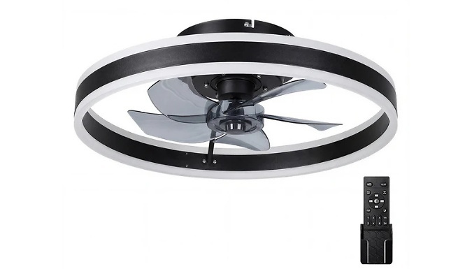 Emitto Dimmable Ceiling Fan Light - with 6 Speeds!
