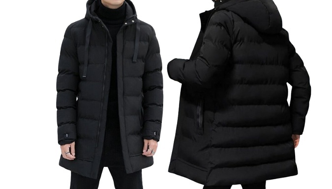 Winter Mid-Length Padded Coat - 3 Colours, 6 Sizes